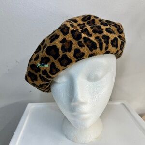 Women's Leopard Pattern Beret Hat Fashion Caps French Hats